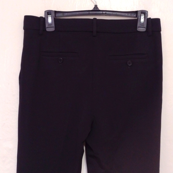 Theory Black High Waisted Treeca K Straight Leg Ankle Pant in Oxford Knit Size 8 - Picture 5 of 11